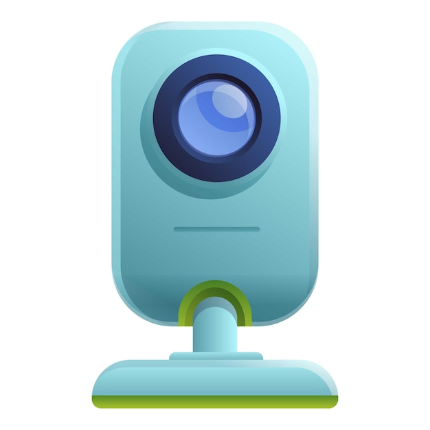 Icono de monitor de bebé del dispositivo Caricatura de icono de vector de monitor de bebé del dispositivo para diseño web aislado sobre fondo blanco
