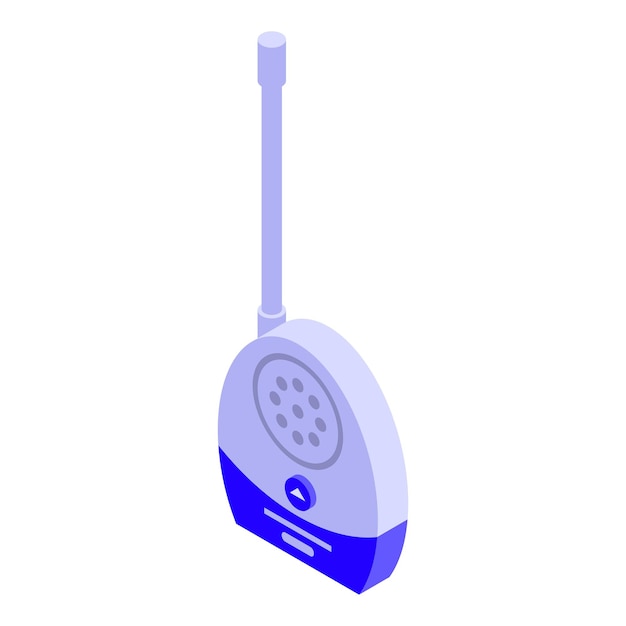 Icono de monitor de bebé moderno Isométrico del icono de vector de monitor de bebé moderno para diseño web aislado sobre fondo blanco