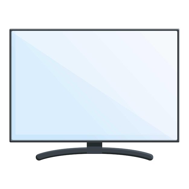Icono de monitor de escritorio Icono vectorial de monitor de computadora de escritorio para diseño web aislado en fondo blanco