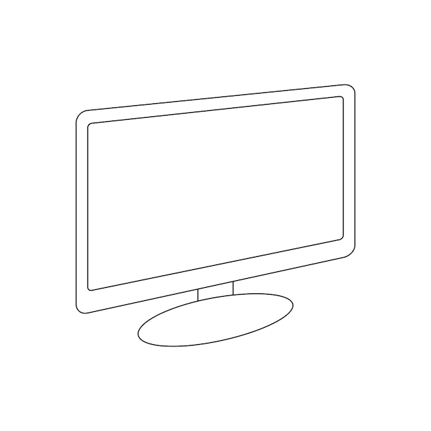 Vector icono de monitor