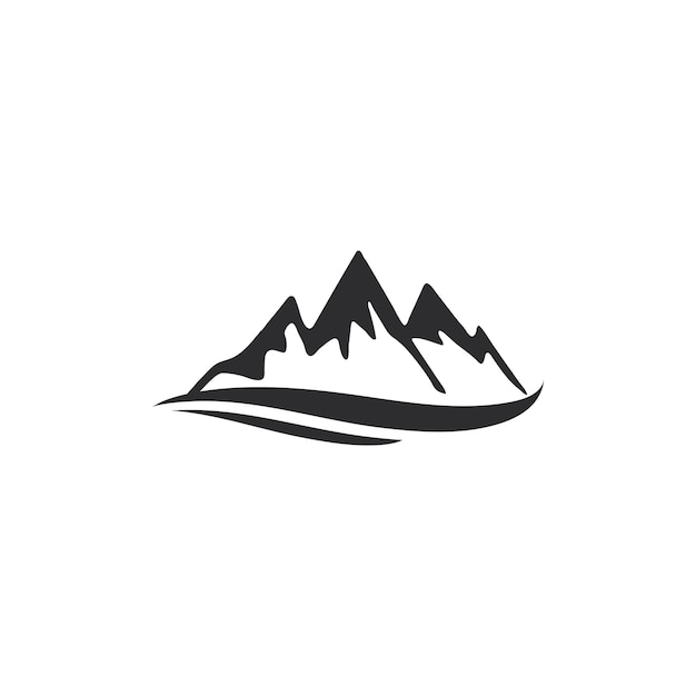 Icono de montaña Logotipo Plantilla de negocio Ilustración vectorial
