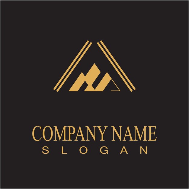 Icono de montaña Plantilla de logotipo Diseño de ilustración vectorial