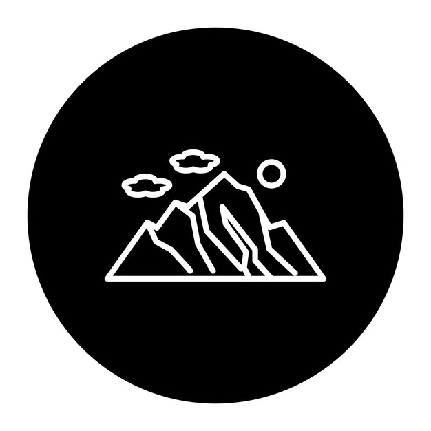 Icono de las montañas
