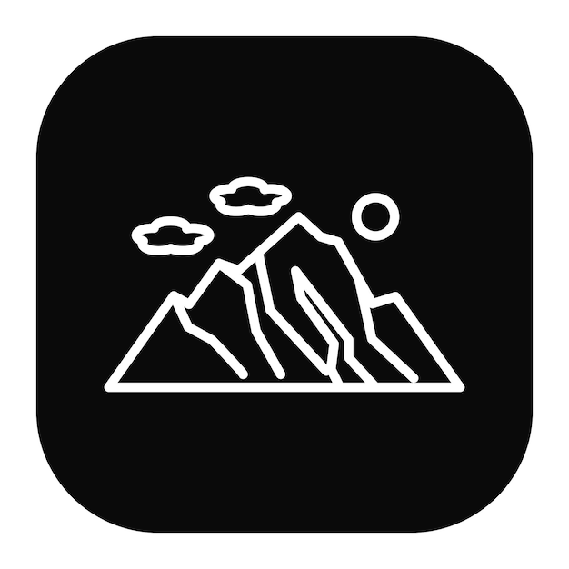 Icono de las montañas