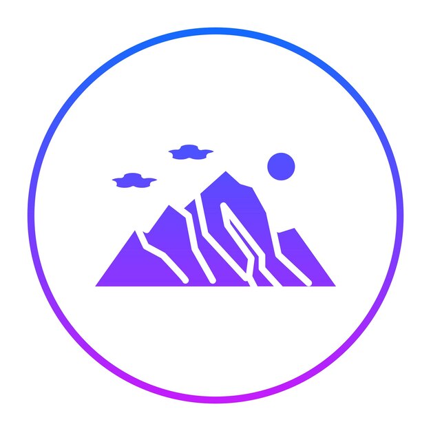 Icono de las montañas