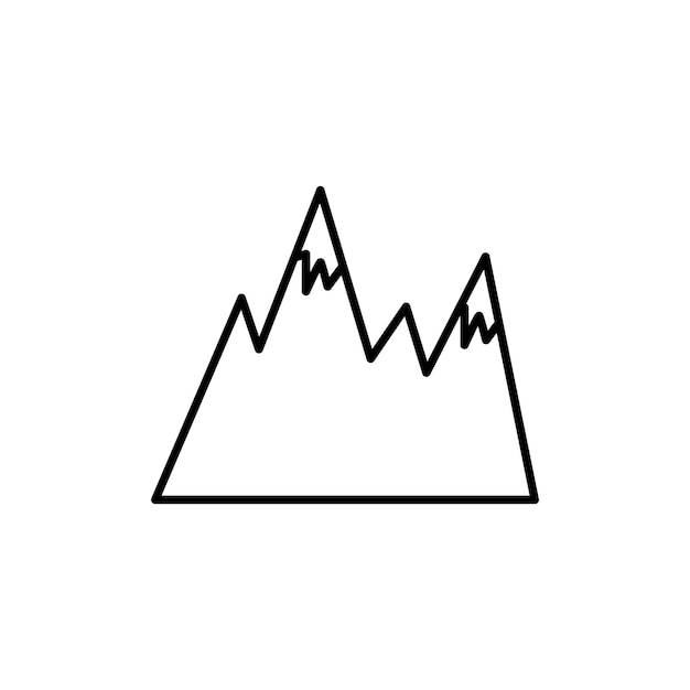 icono de las montañas