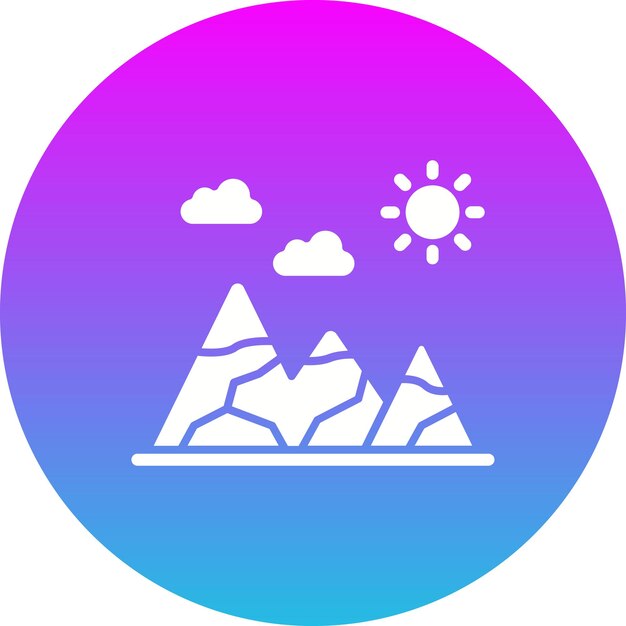 Icono de las montañas