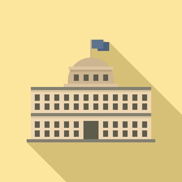 Icono de monumento del Parlamento Ilustración plana del icono de vector de monumento del Parlamento para diseño web
