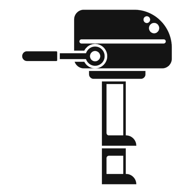Icono del motor de un barco que impulsa un buque náutico