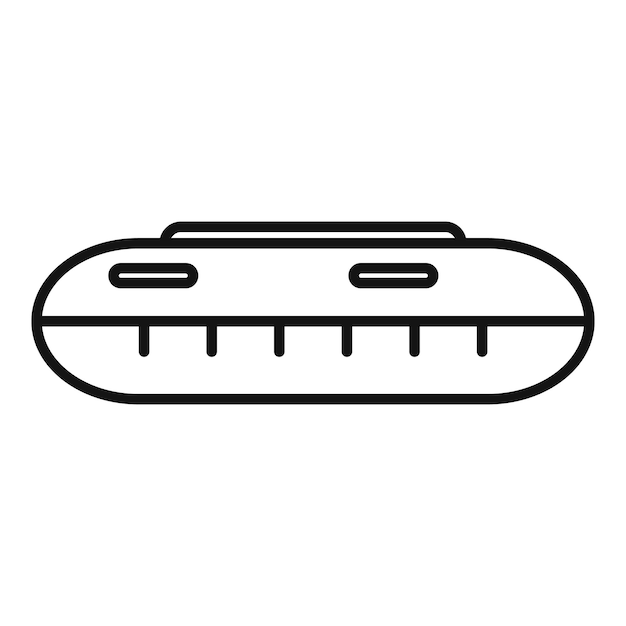 Icono de motor de goma flotando en la superficie del agua