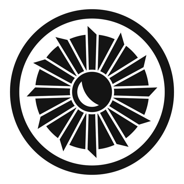 Icono de motor de reparación de aeronaves Ilustración simple del icono de vector de motor de reparación de aeronaves para diseño web aislado sobre fondo blanco