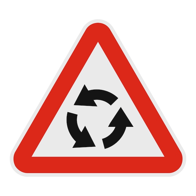 Icono de movimiento circular Ilustración plana del icono de vector de movimiento circular para web