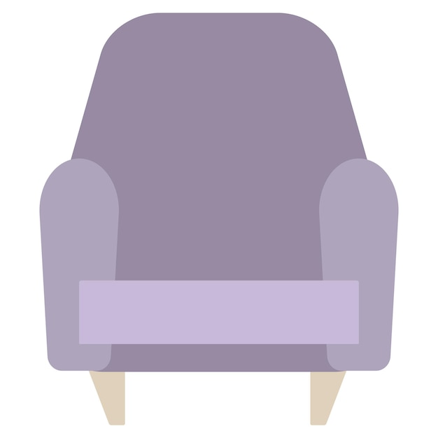 Vector icono de muebles de silla