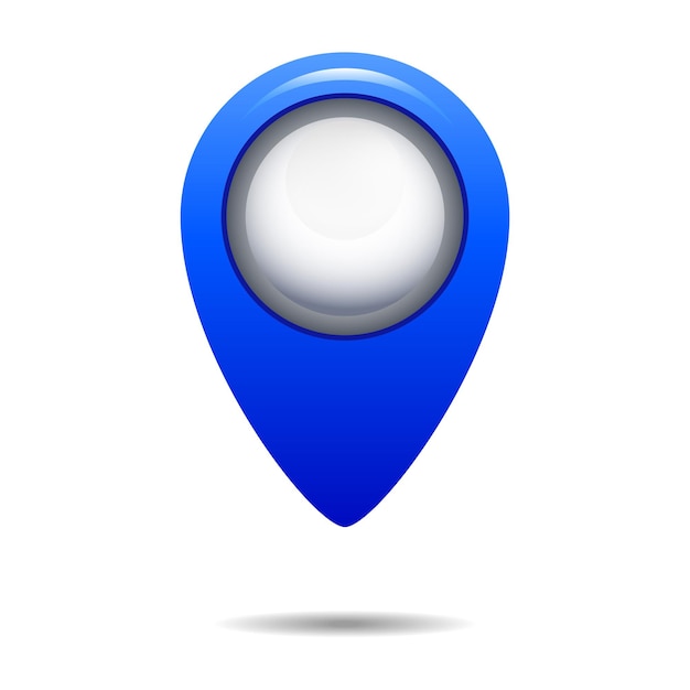El icono muestra la ubicación de varios puntos de interés en la ciudad Usado en mapas