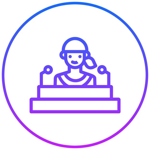 Icono de la mujer ancla