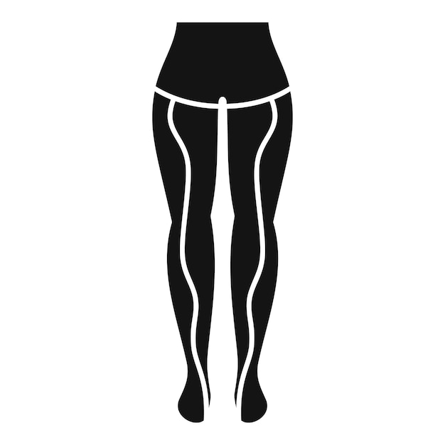 Icono de una mujer de pie con venas varicosas en las piernas