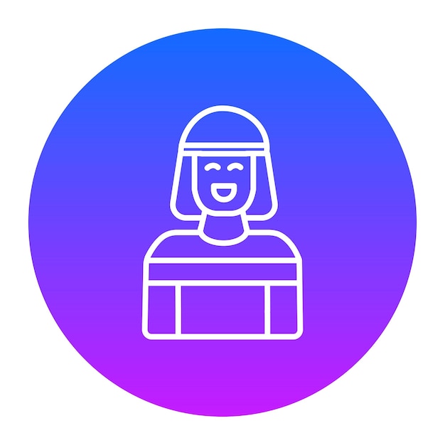 Icono de las mujeres sonrientes