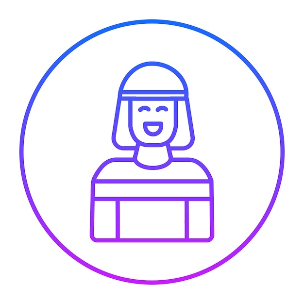Icono de las mujeres sonrientes