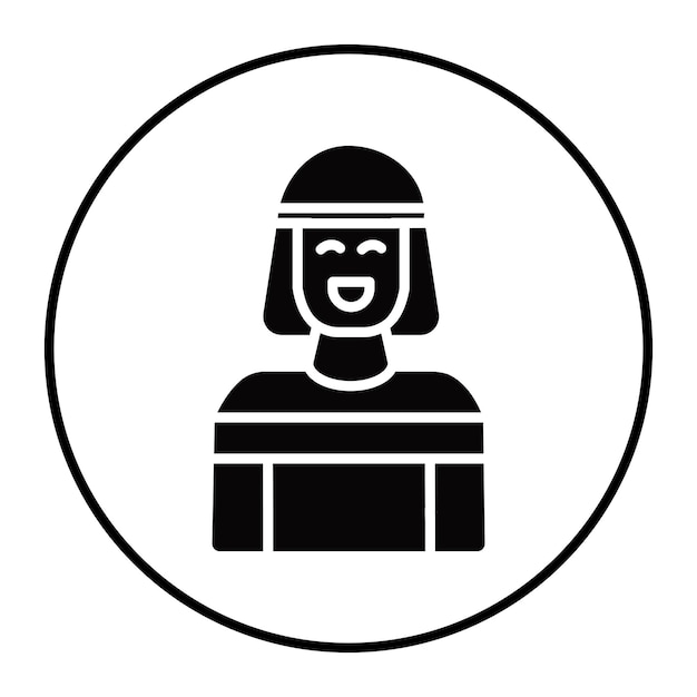 Icono de las mujeres sonrientes