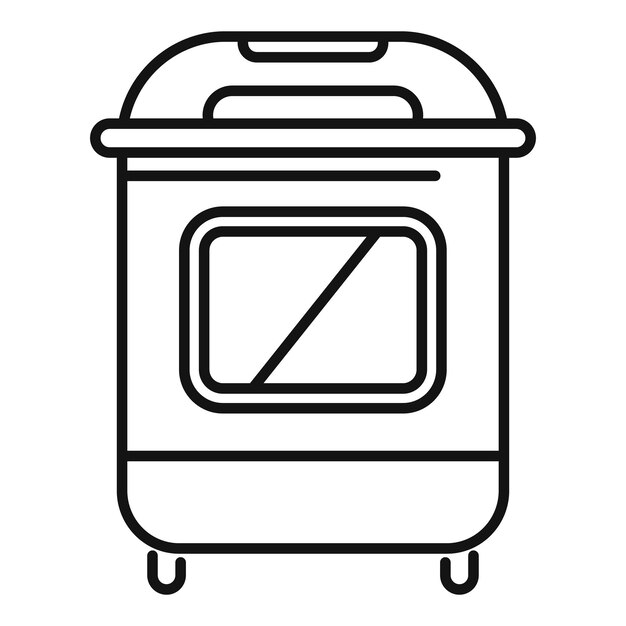 Icono de multicooker moderno con temporizador y pantalla para la cocina