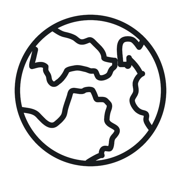 Icono mundial ideal para temas internacionales y globales