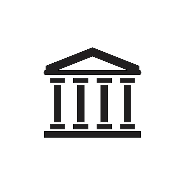 Icono del museo Conjunto de logotipos de Line Art