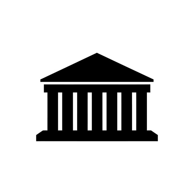 Ícono de museo Ilustración vectorial sencilla