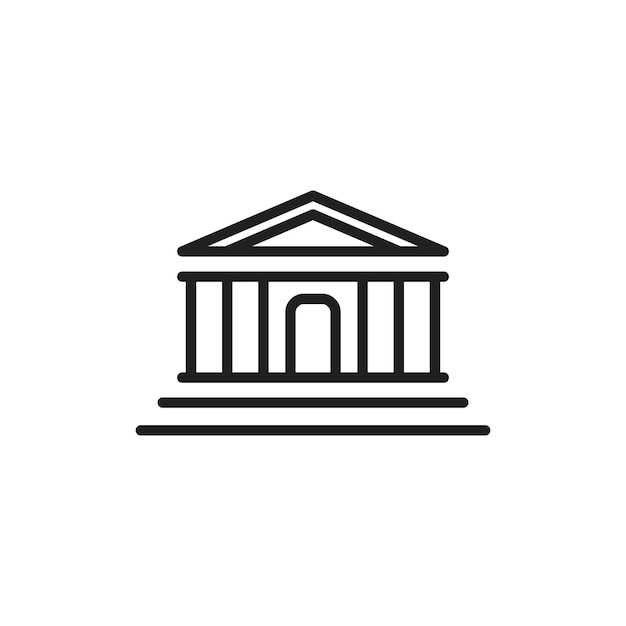 El icono del museo tiene un contorno delgado simple