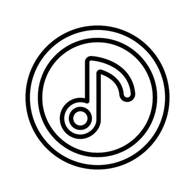 El icono de la música de audio