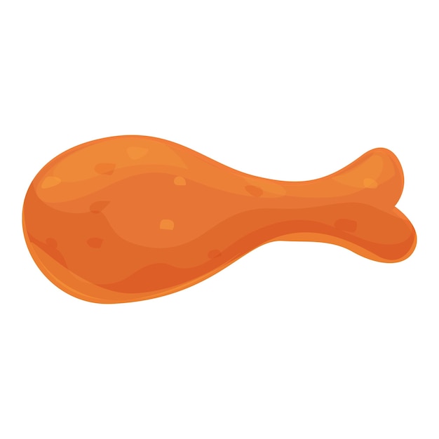 Icono de muslos de pollo Caricatura de icono de vector de muslos de pollo para diseño web aislado sobre fondo blanco