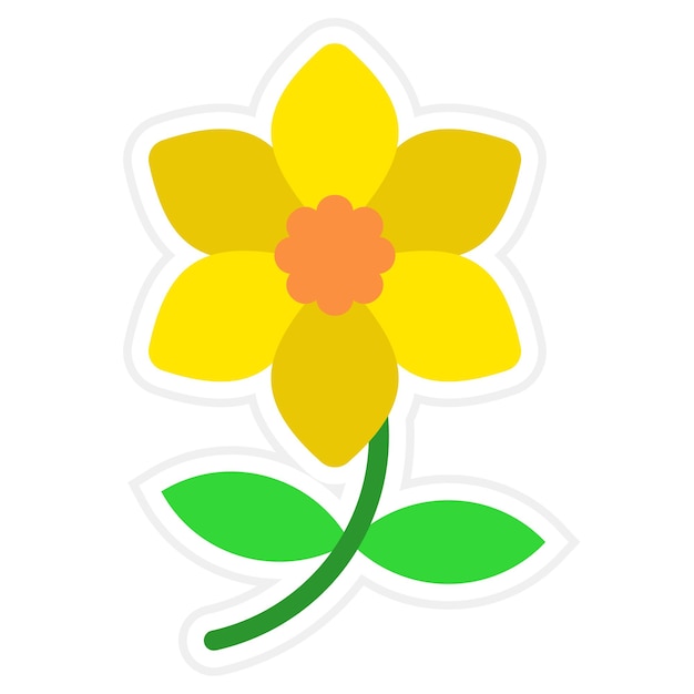 Vector icono de los narcisos