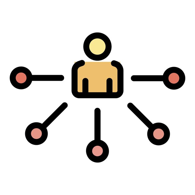El icono del narrador público El contorno del icono vectorial del narrator público El color es plano y aislado