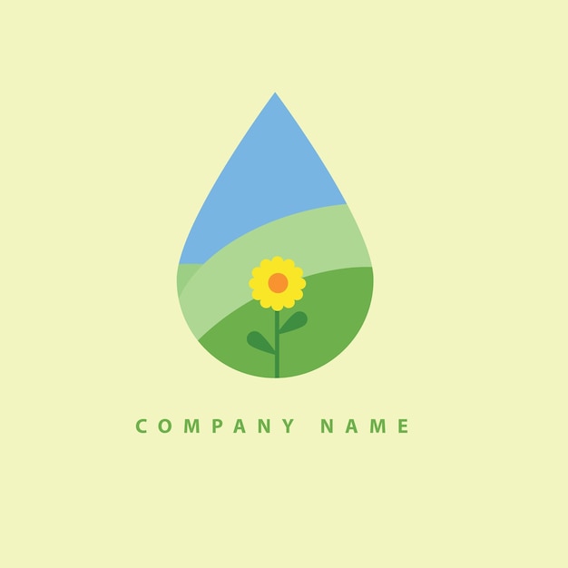 Icono de naturaleza para logotipo de empresa