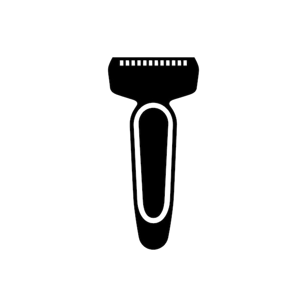 El icono de la navaja de barbería ilustración vectorial simple