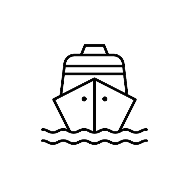 Icono de la nave Colección de conjuntos de relleno plano