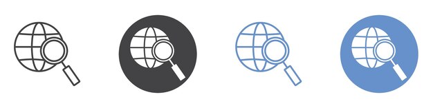 Icono de navegación Arte plano en blanco y negro aislado
