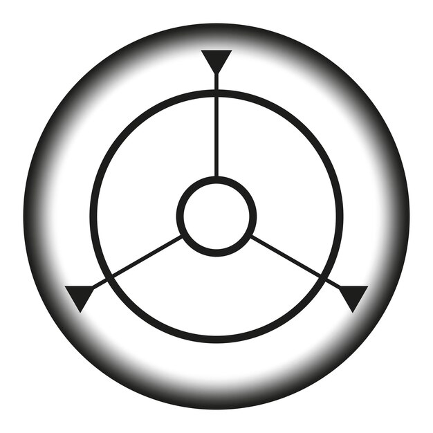 Ícono de navegación GPS Ilustración vectorial EPS 10