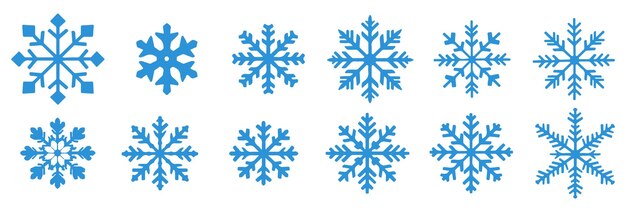 Icono Navidad Copo Nieve Vector Ilustración Nieve Iconos Invierno