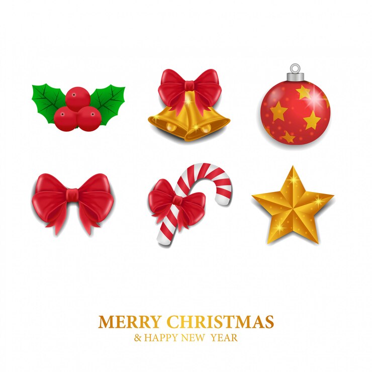 Vector icono de navidad realista
