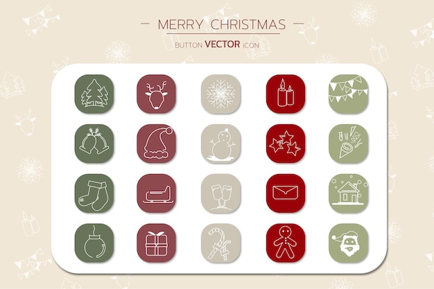 Vector icono de la navidad