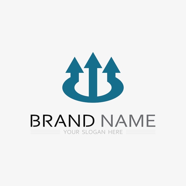 Icono de negocio y diseño de logotipo gráfico vectorial