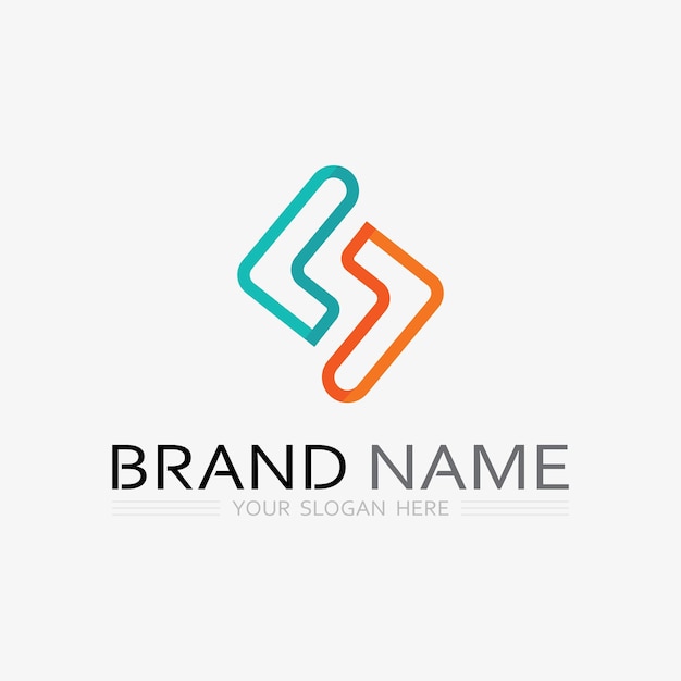 Icono de negocio y diseño de logotipo gráfico vectorial
