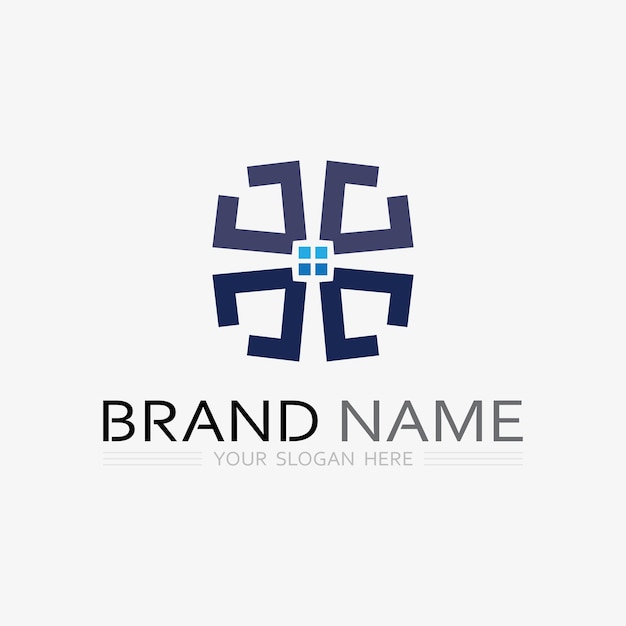 Icono de negocio y diseño de logotipo gráfico vectorial