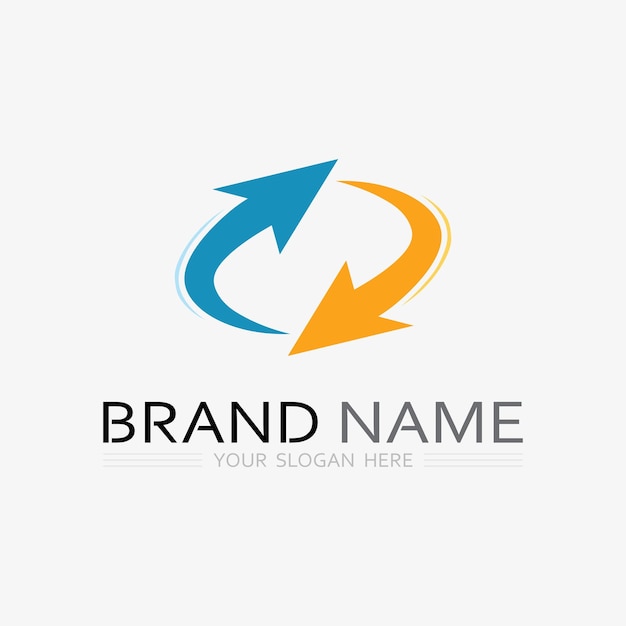Icono de negocio y diseño de logotipo gráfico vectorial
