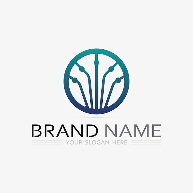 Icono de negocio y diseño de logotipo gráfico vectorial