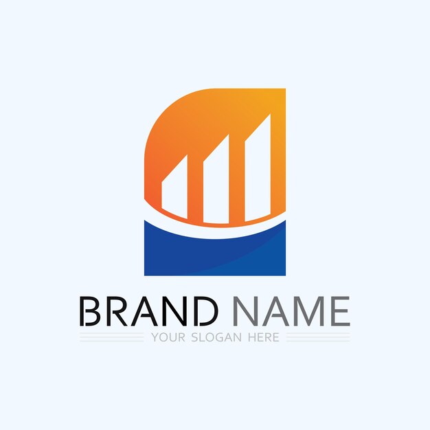 Icono de negocio y diseño de logotipo gráfico vectorial