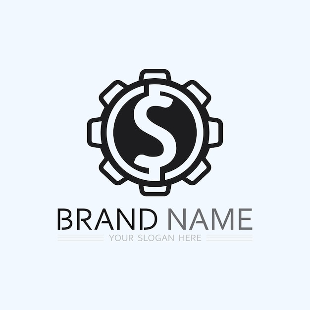 Icono de negocio y diseño de logotipo gráfico vectorial
