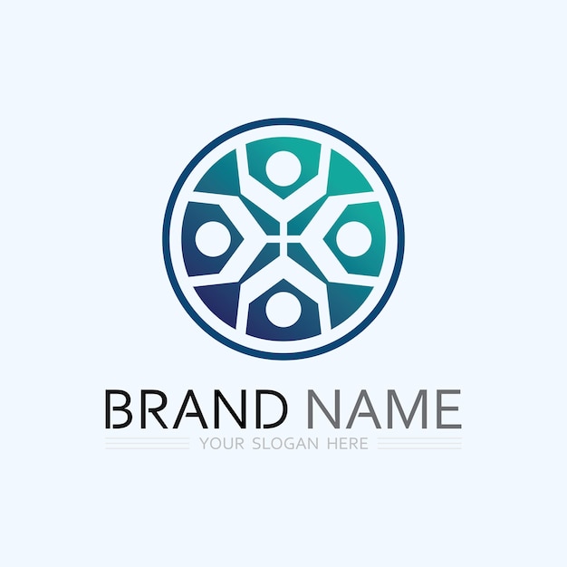 Icono de negocio y diseño de logotipo gráfico vectorial