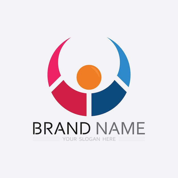 Icono de negocio y diseño de logotipo gráfico vectorial