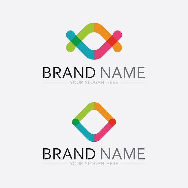 Icono de negocio y diseño de logotipo gráfico vectorial